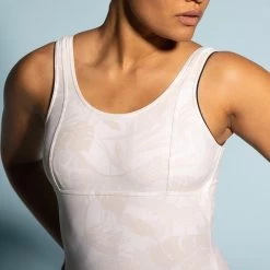 Badpak Met Pijpjes Voor Aquagym Doli Wit -Nabaiji badpak met pijpjes voor aquagym doli wit 3