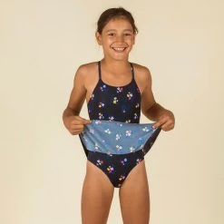 Badpak Met Rokje Voor Zwemmen Meisjes Lila Marineblauw Lily -Nabaiji badpak met rokje voor zwemmen meisjes lila marineblauw lily 2