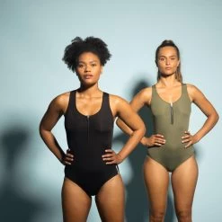 Badpak Voor Aquagym Aquabike Lio Kaki -Nabaiji badpak voor aquagym aquabike lio kaki 3