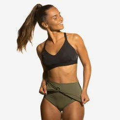 Badpak Voor Aquagym Aquabike Lio Kaki -Nabaiji badpak voor aquagym aquabike lio kaki 4