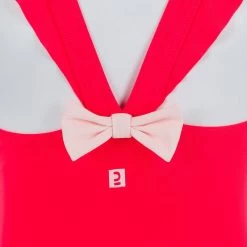 Badpak Voor Peuters En Kleuters Met Rokje Rood -Nabaiji badpak voor peuters en kleuters met rokje rood 2