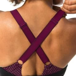 Bikinitop Voor Aquagym Aquabike Elea Zwart Bordeaux -Nabaiji bikinitop voor aquagym aquabike elea zwart bordeaux 4