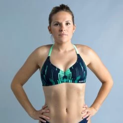 Bikinitop Voor Zwemmen Dames Jana Blauw En Groen