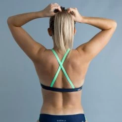Bikinitop Voor Zwemmen Dames Jana Blauw En Groen -Nabaiji bikinitop voor zwemmen dames jana blauw en groen 3