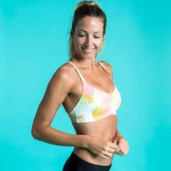 Bikinitop Voor Zwemmen Dames Riana Fern Wit -Nabaiji bikinitop voor zwemmen dames riana fern wit 2