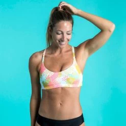 Bikinitop Voor Zwemmen Dames Riana Fern Wit