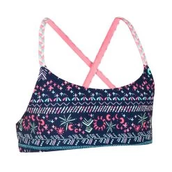 Bikinitop Voor Zwemmen Meisjes Lila Luna Blauw -Nabaiji bikinitop voor zwemmen meisjes lila luna blauw 4