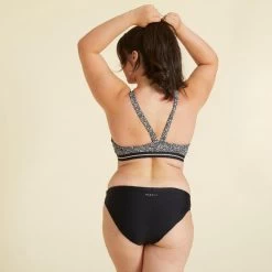 Bikinitopje Voor Zwemmen Dames Vega Leo Zwart -Nabaiji bikinitopje voor zwemmen dames vega leo zwart 2