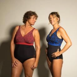 Corrigerend Badpak Mia Leo Zwart/blauw (ook In Grote Maat) Cupmaat D/E -Nabaiji corrigerend badpak mia leo zwartblauw ook in grote maat cupmaat de 3