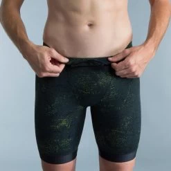 Jammer Zwemshort Fiti Zwart Turquoise Geel -Nabaiji jammer zwemshort fiti zwart turquoise geel 4