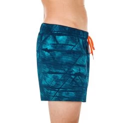 Korte Zwemshort Voor Heren 100 Tex Blauw -Nabaiji korte zwemshort voor heren 100 tex blauw 3