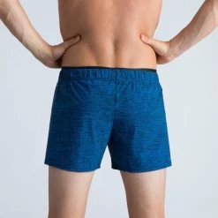 Korte Zwemshort Voor Heren Swimshort 100 All Chin Blauw -Nabaiji korte zwemshort voor heren swimshort 100 all chin blauw 2