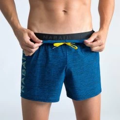 Korte Zwemshort Voor Heren Swimshort 100 All Chin Blauw -Nabaiji korte zwemshort voor heren swimshort 100 all chin blauw 3