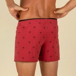 Korte Zwemshort Voor Heren Swimshort 100 Cali Rood/zwart -Nabaiji korte zwemshort voor heren swimshort 100 cali roodzwart 3