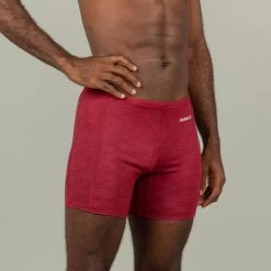 Lange Zwemboxer Yoko Mala Rood/beige -Nabaiji lange zwemboxer yoko mala roodbeige 2