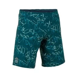 Lange Zwemshort Voor Heren Swimshort 100 Bana Turquoise/marineblauw