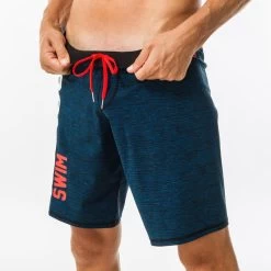 Lange Zwemshort Voor Heren Swimshort 100 Nabaiji Zwart/rood -Nabaiji lange zwemshort voor heren swimshort 100 nabaiji zwartrood 4