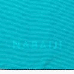 Microvezel Handdoek Geribbeld Blauw Maat L 80 X 130 Cm -Nabaiji microvezel handdoek geribbeld blauw maat l 80 x 130 cm 2