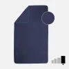 Microvezel Handdoek Geribbeld Donkerblauw Maat XL 110 X 175 Cm -Nabaiji microvezel handdoek geribbeld donkerblauw maat xl 110 x 175 cm
