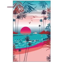 Microvezel Handdoek Met Print Maat XL 110 X 175 Cm