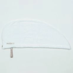 Zachte Microvezel Haarhanddoek Voor Zwemmen Wit -Nabaiji zachte microvezel haarhanddoek voor zwemmen wit 3