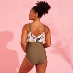 Zwangerschapsbadpak Voor Aquagym Zwemmen AYA Kaki Flo Wit 10 Zwangerschapsbadpak Voor Aquagym Zwemmen AYA Kaki Flo Wit -Nabaiji zwangerschapsbadpak voor aquagym zwemmen aya kaki flo wit 3