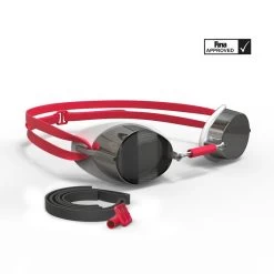 Nabaiji -Nabaiji zweedse zwembrilset spiegelglazen zwartgeel 1