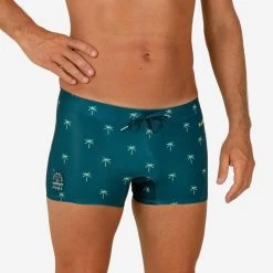 Zwemboxer Voor Heren Boxer 100 Full Groen/blauw -Nabaiji zwemboxer voor heren boxer 100 full groenblauw 2