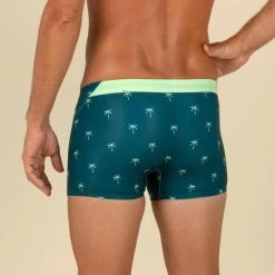 Zwemboxer Voor Heren Boxer 100 Full Groen/blauw -Nabaiji zwemboxer voor heren boxer 100 full groenblauw 3