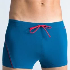 Zwemboxer Voor Heren Boxer 100 Plus Blauw/rood -Nabaiji zwemboxer voor heren boxer 100 plus blauwrood 3