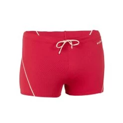 Zwemboxer Voor Heren Boxer 100 Plus Rood/beige