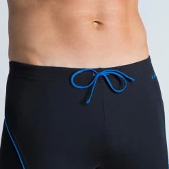 Zwemboxer Voor Heren Boxer 100 Plus Zwart/blauw -Nabaiji zwemboxer voor heren boxer 100 plus zwartblauw 3