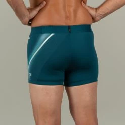 Zwemboxer Voor Heren Fiti Lini Turquoise/groen -Nabaiji zwemboxer voor heren fiti lini turquoisegroen 3