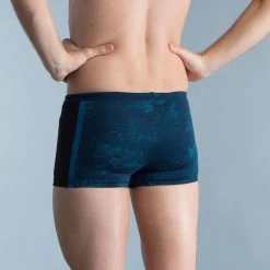 Zwemboxer Voor Heren Yoko Zwart/blauw -Nabaiji zwemboxer voor heren yoko zwartblauw 3