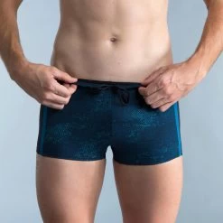 Zwemboxer Voor Heren Yoko Zwart/blauw -Nabaiji zwemboxer voor heren yoko zwartblauw 4