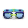 Zwembril Xbase Dye Heldere Glazen Blauw/oranje Maat S -Nabaiji zwembril xbase dye heldere glazen blauworanje maat s