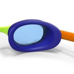 Zwembril Xbase Dye Heldere Glazen Blauw/oranje Maat S -Nabaiji zwembril xbase dye heldere glazen blauworanje maat s 4