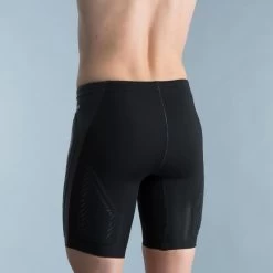 Zwemjammer In Neopreen 2,5 Mm + Gevoerde Panden Zwart Turquoise -Nabaiji zwemjammer in neopreen 25 mm gevoerde panden zwart turquoise 3