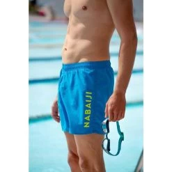 ZWEMSHORT VOOR HEREN SWIMSHORT 100 BASIC BLAUW -Nabaiji zwemshort voor heren swimshort 100 basic blauw 2