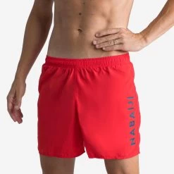Zwemshort Voor Heren Swimshort 100 Basic Rood/blauw -Nabaiji zwemshort voor heren swimshort 100 basic roodblauw 2