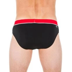 Nabaiji -Nabaiji zwemslip voor heren 100 pep zwartrood 1