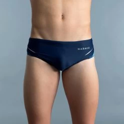 Zwemslip Voor Heren 900 Print Kal Blauw -Nabaiji zwemslip voor heren 900 print kal blauw 4