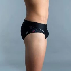 Zwemslip Voor Heren 900 Print Koli Rood -Nabaiji zwemslip voor heren 900 print koli rood 2