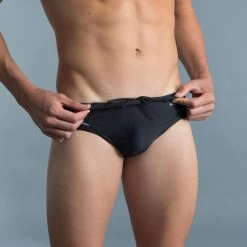 Zwemslip Voor Heren 900 Print Koli Rood -Nabaiji zwemslip voor heren 900 print koli rood 4