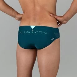 Zwemslip Voor Heren 900 Turquoise Baleo Groen -Nabaiji zwemslip voor heren 900 turquoise baleo groen 3