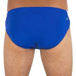 Zwemslip Voor Heren Yoke 900 Blauw Wit -Nabaiji zwemslip voor heren yoke 900 blauw wit 3